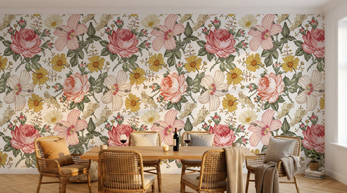 Design D0142 — Papier peint Liberty Floral Ditsy - Collection 2 — motif petit — Novomur