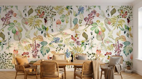 Design D0218 — Papier peint Botanique Feuillage - Collection 2 — Novomur