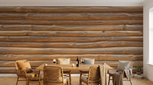 Design D0890 — Papier peint Bois Rustique Brun - Collection 2 — Novomur