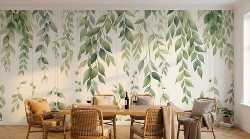 Design D0991 — Papier peint Eucalyptus Botanique Sauge — Novomur