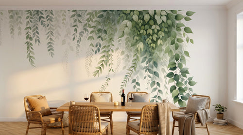 Design D0992 — Papier peint Eucalyptus Botanique Sauge — Novomur