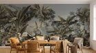 Design E0157 — Papier peint Palmier Tropical Vert - Collection 3 — Novomur