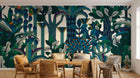 Design E0403 — Papier peint Palmier Tropical Vert - Collection 2 — Novomur