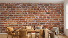 Design E0753 — Papier peint Brique Rouge — Novomur