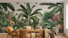 Design F0028 — Papier peint Jungle Tropicale Dense Aquarelle — Novomur