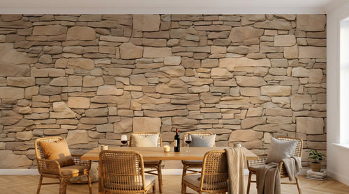Design F0102 — Papier peint Texture Pierre et Béton — Novomur