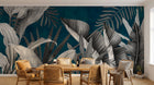 Design F0153 — Papier peint Palmier Tropical Vert - Collection 2 — Novomur