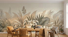 Design F0199 — Papier peint Palmier Tropical Vert - Collection 1 — Novomur