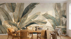 Design F0356 — Papier peint Palmier Tropical Vert - Collection 3 — Novomur