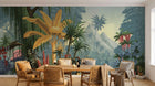 Design F0415 — Papier peint Palmier Tropical Vert - Collection 3 — Novomur