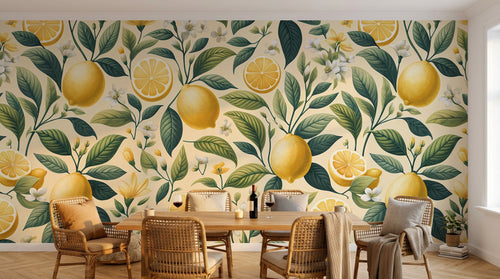 Design F0522 — Papier peint Fruits Agrumes - Collection 1 — Novomur