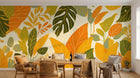 Design F0796 — Papier peint Palmier Tropical Vert - Collection 2 — Novomur