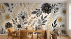 Design F0947 — Papier peint Floral Pivoines et Roses - Collection 1 — Novomur