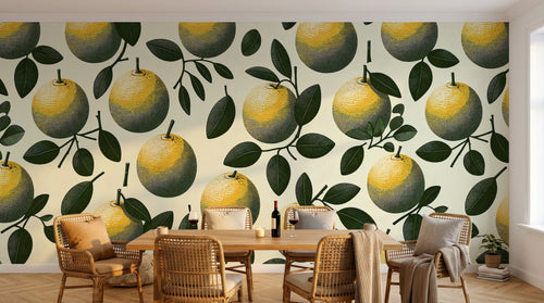 Design F0994 — Papier peint Fruits Agrumes - Collection 2 — Novomur