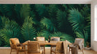 Design L0186 — Papier peint Fougeres gros plan vert fonce — Novomur
