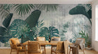 Design SK0158 — Papier peint Palmier Tropical Vert - Collection 1 — Novomur