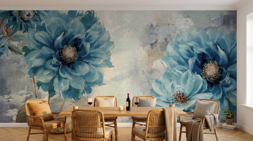 Design SK0909 — Papier peint Floral Pivoines et Roses - Collection 2 — Novomur