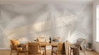 Design SL0279 — Papier peint Plumes blanches duveteuses fond gris — Novomur
