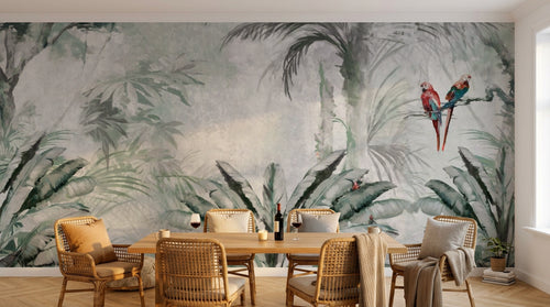 Design SL0403 — Papier peint Palmier Tropical & Jungle Dense — Novomur
