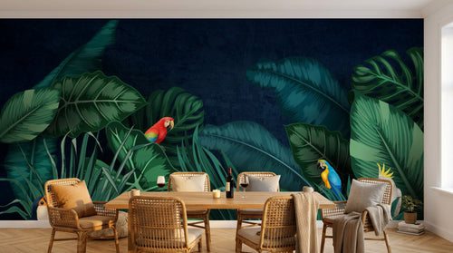 Design SL0423 — Papier peint Palmier Tropical & Jungle Dense — Novomur