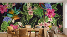 Design ZX0243 — Papier peint Palmier Tropical & Jungle Dense — Novomur