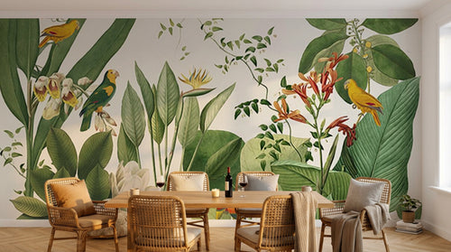 Design ZX0472 — Papier peint Palmier Tropical & Jungle Dense — Novomur