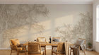 Design ZX0541 — Papier peint Branches glacees argentees fond creme — Novomur