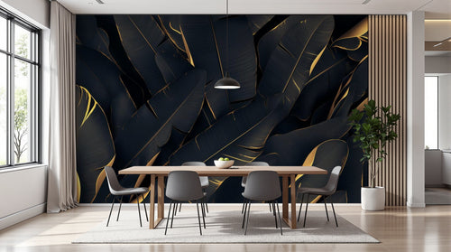 Design A0049 — Papier peint Palmier Tropical Vert - Collection 3 — Novomur