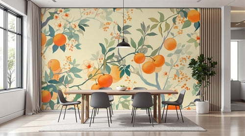 Design A0113 — Papier peint Fruits Agrumes - Collection 2 — Novomur