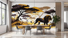 Design A0527 — Papier peint Safari Savane Aquarelle — Novomur