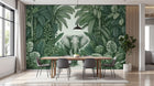 Design A0571 — Papier peint Jungle Tropicale Dense Aquarelle — Novomur