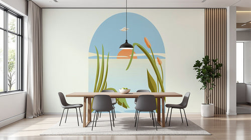 Papier peint Paysage Plage - Sur mesure - Design A0626