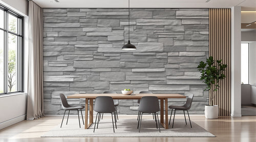 Design D0997B — Papier peint Texture Pierre et Béton — Novomur