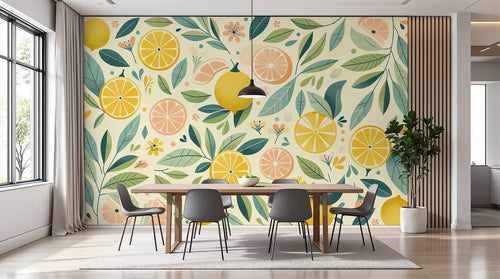 Design F0043 — Papier peint Fruits Agrumes - Collection 2 — Novomur