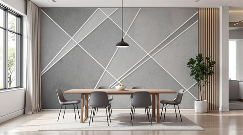 Design SL0294 — Papier peint Géométrique Triangles et Losanges - Collection 6 — Novomur