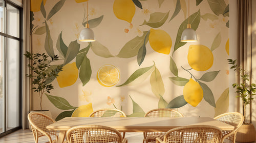 Design A0180 — Papier peint Fruits Agrumes - Collection 1 — Novomur