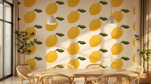 Design A0339 — Papier peint Fruits Agrumes - Collection 2 — Novomur