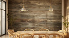 Design A0425 — Papier peint Bois Rustique Brun - Collection 1 — Novomur