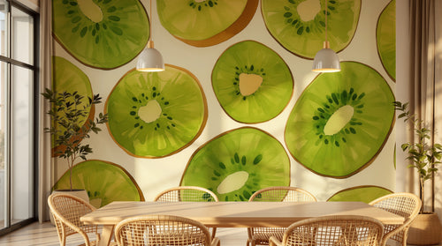 Design A0458 — Papier peint Fruits Agrumes - Collection 2 — Novomur