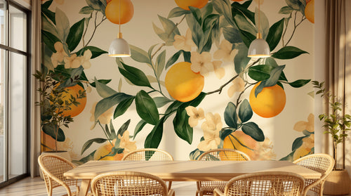 Design A0746 — Papier peint Fruits Agrumes - Collection 2 — Novomur