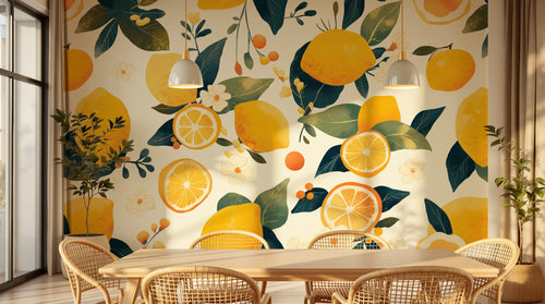 Design A0874 — Papier peint Fruits Agrumes - Collection 1 — Novomur