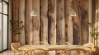 Design D0995 — Papier peint Bois Rustique Brun - Collection 2 — Novomur