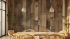 Design D0996 — Papier peint Bois Rustique Brun - Collection 2 — Novomur