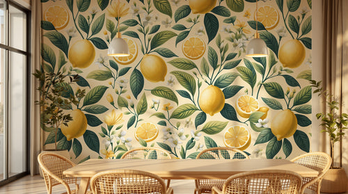Design F0522 — Papier peint Fruits Agrumes - Collection 1 — Novomur