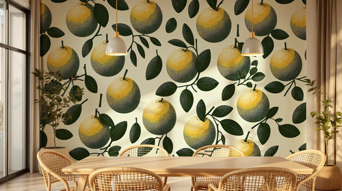 Design F0994 — Papier peint Fruits Agrumes - Collection 2 — Novomur