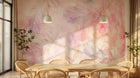 Design SL0806 — Papier peint Plumes pastel rose violet aquarelle — Novomur