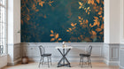 Design A0015 — Papier peint Botanique Feuilles Dorées — Novomur