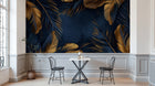 Design A0017 — Papier peint Palmier Tropical Doré Luxe - Collection 2 — Novomur