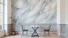 Design A0025 — Papier peint Marbre Blanc Classique - Collection 1 — Novomur