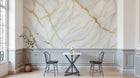 Design A0036 — Papier peint Marbre Blanc Classique - Collection 2 — Novomur
